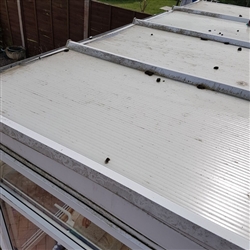 Conservatory roof before cleaning, Bodiam Road Ipswich